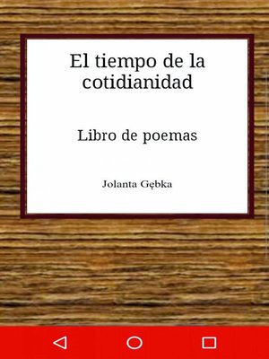 cover image of El tiempo de la cotidianidad
